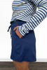 ALB Custom Women's Navy Drawstring Skort *Two Lengths* *Final Sale*