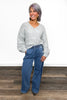The Mavis from Risen: High-Rise Elastic Band Wide Leg Denim *Final Sale*