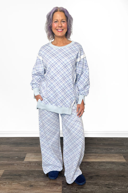 ALB Custom Women's Plaid Print Pullover