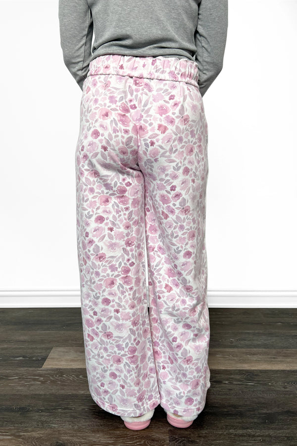 ALB Custom Women's Floral Print Wide Leg Pants - Two Inseams