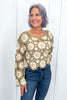 Women's Floral Crochet Scalloped Edge Top