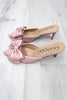 CCOCCI Carol Women's Big Bow on Pointed Toe Kitten Heel *Final Sale*