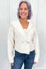 Women's Button Up Cropped Hooded Sweater
