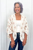 Women's Floral Batwing Sleeve Cardigan