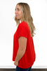 Women's Modern Ribbed Short Sleeve Top