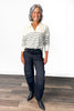The Elise from Risen: High-Rise Crop Barrel Cuffed Denim