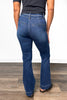 The Paige from Risen: High-Rise Double Waist Band Ankle Bootcut Denim