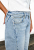 The Paris from Risen: High-Rise Wide Leg To Barrel Snap Hem Denim
