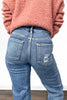 The Eloise From Risen: High-Rise Tummy Control Long Straight Leg Denim