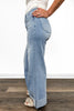 The Tarin by Ava Lane: *Three Lengths* High-Rise Tummy Control Cuffed Wide Leg Denim