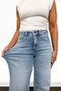 The Tarin by Ava Lane: *Three Lengths* High-Rise Tummy Control Cuffed Wide Leg Denim