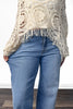 The Franki from Lovervet: High-Rise A Line Wide Leg Denim