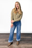 The Kiara from Lovervet: Super High-Rise Wide Leg Cuff Denim