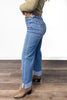 The Kiara from Lovervet: Super High-Rise Wide Leg Cuff Denim