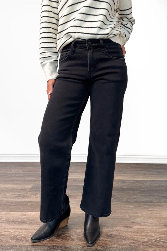 The Naveen from Lovervet Mid-Rise Ankle Wide Leg Denim