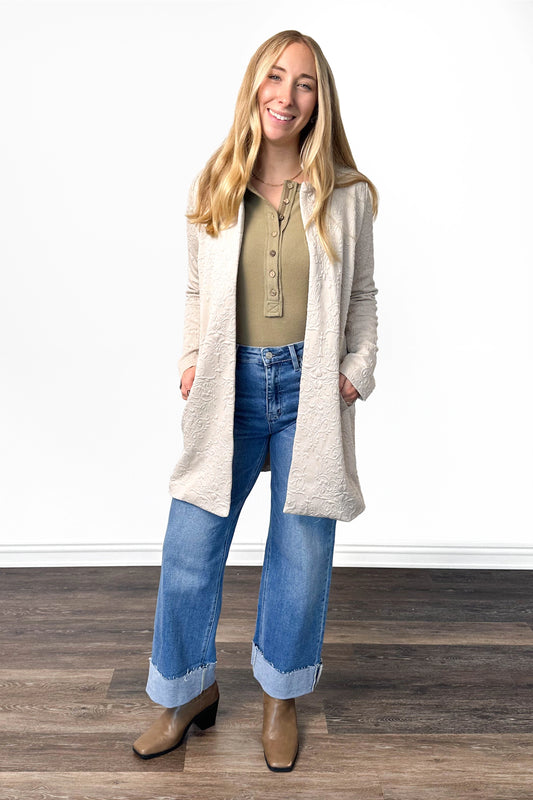 Women's Amara Jacquard Midi Coat