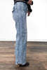 The Donna from Saige: High-Rise Tummy Control Wide Leg Denim