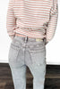The Maisie from Saige: High-Rise Tummy Control Straight Leg Denim