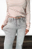 The Maisie from Saige: High-Rise Tummy Control Straight Leg Denim