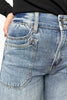 The Scout from Saige: High-Rise Tummy Control Double Pocket Wide Leg Denim
