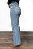 The Scout from Saige: High-Rise Tummy Control Double Pocket Wide Leg Denim
