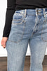 The Scout from Saige: High-Rise Tummy Control Double Pocket Wide Leg Denim