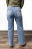 The Diane from Saige: High-Rise Tummy Control Double Waist Wide Leg Denim