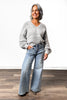 The Sandra from Saige: High-Rise Tummy Control Wide Leg Denim