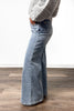 The Sandra from Saige: High-Rise Tummy Control Wide Leg Denim
