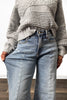The Sandra from Saige: High-Rise Tummy Control Wide Leg Denim