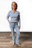 The Margot from Saige: High-Rise Tummy Control Bootcut Denim