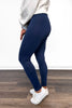 ALB Custom Women's Navy Everyday Essential Leggings *Two Lengths* *Final Sale*