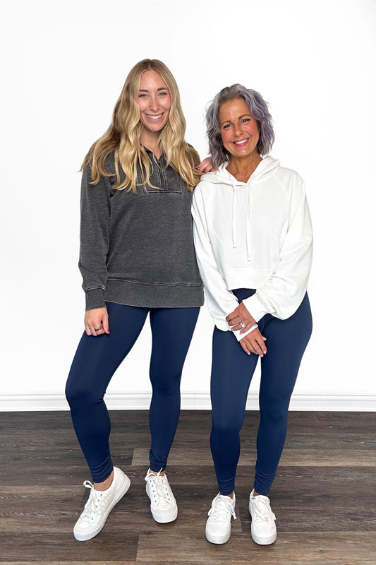 ALB Custom Women's Navy Everyday Essential Leggings *Two Lengths*