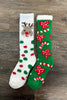 ALB Custom Women's Festive Print Fuzzy Socks