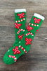 ALB Custom Women's Festive Print Fuzzy Socks