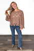 Women's Crochet Flared Sleeves Layering Top
