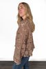 Women's Crochet Flared Sleeves Layering Top