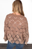 Women's Crochet Flared Sleeves Layering Top