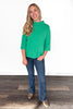 Women's Mock Neck Pullover Sweater