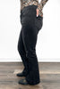 The Gwen from Lovervet *Three Length* Mid-Rise Tummy Control Flare Black Denim *Final Sale*