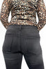 The Gwen from Lovervet *Three Length* Mid-Rise Tummy Control Flare Black Denim *Final Sale*