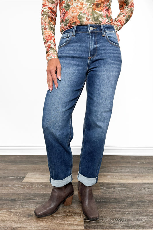 The Marlee from J21 eleven by Risen Mid-Rise Boyfriend Cut Denim