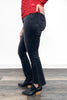 The Knox by Ava Lane: Mid-Rise Tummy Control Cropped Bootcut Vintage Black Denim