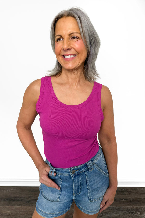 ALB Custom Women's Ribbed Scoop Neck Tank Top