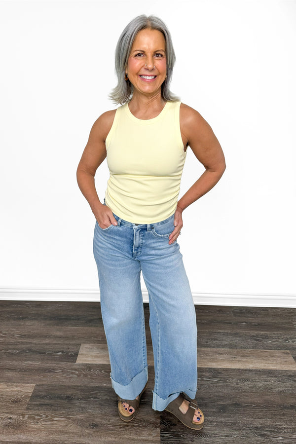 ALB Custom Women's Cropped Ruched Tank Top