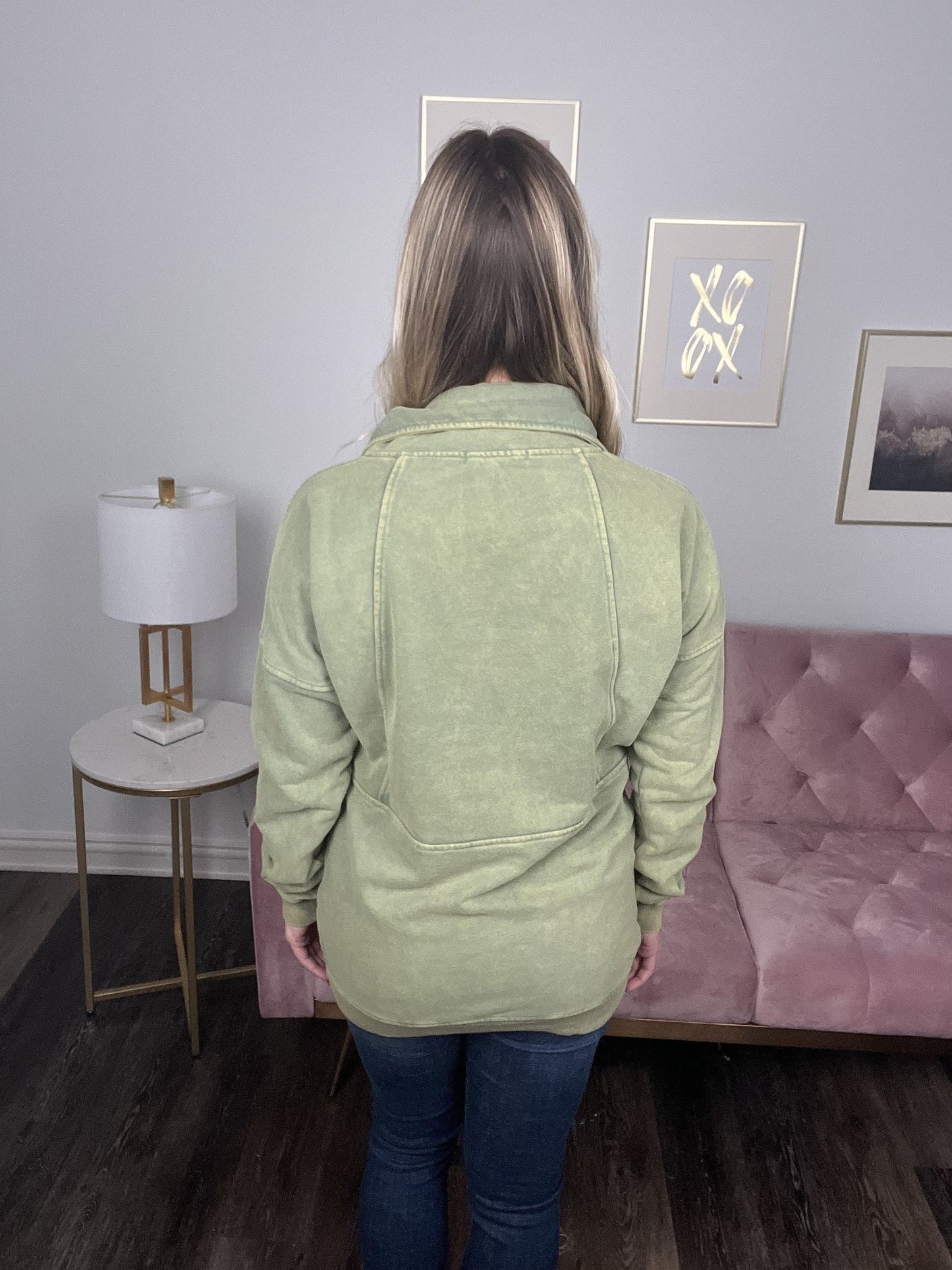 Things Change Half Zip Long Sleeve Top