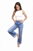 Super High-Rise Wide Leg Cuff Denim