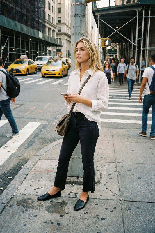 The Knox by Ava Lane Mid-Rise Tummy Control Cropped Bootcut Vintage Black Denim