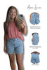 The Koda by Ava Lane High-Rise Light Wash Denim Shorts