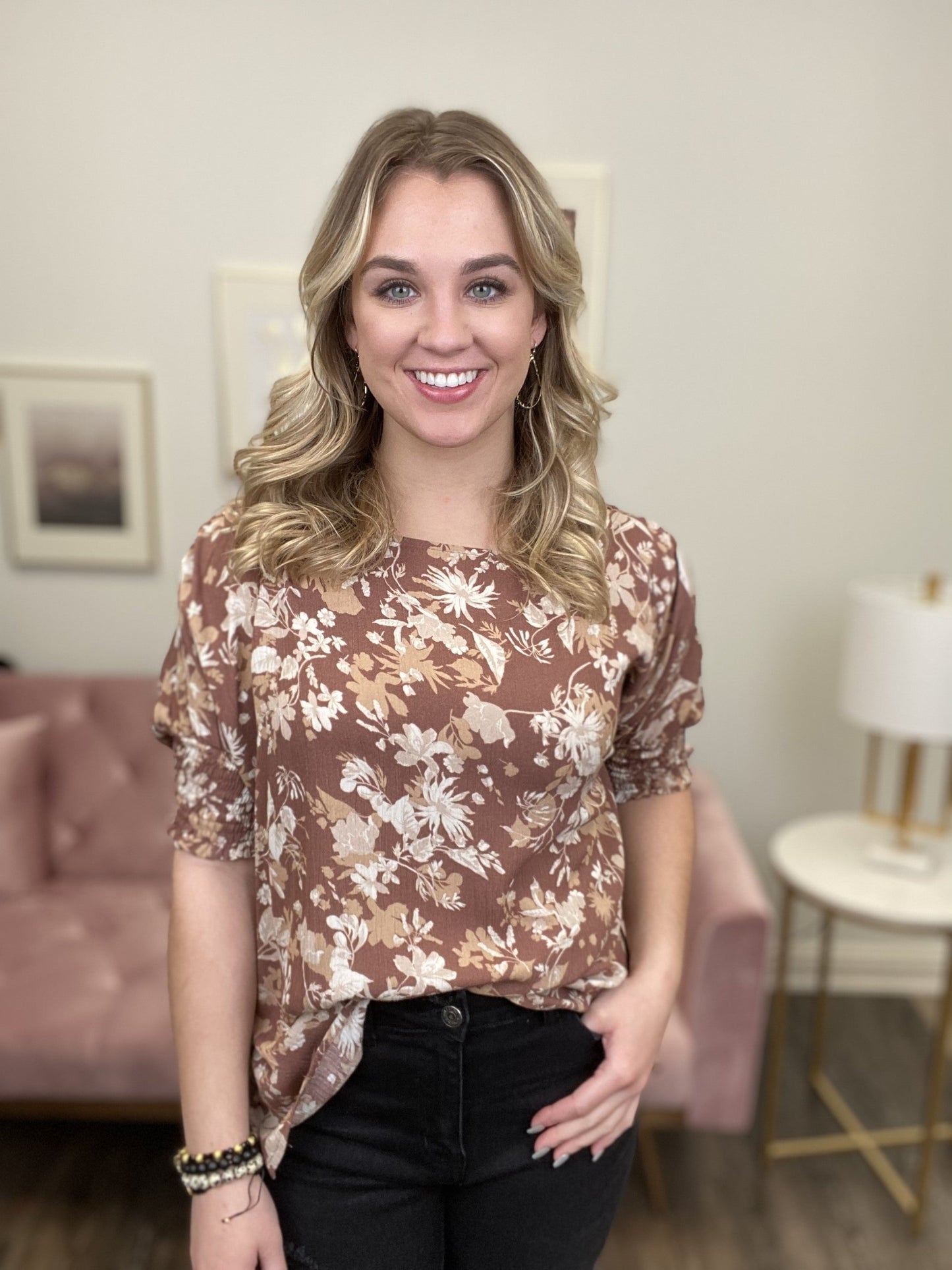 Amber Floral Top